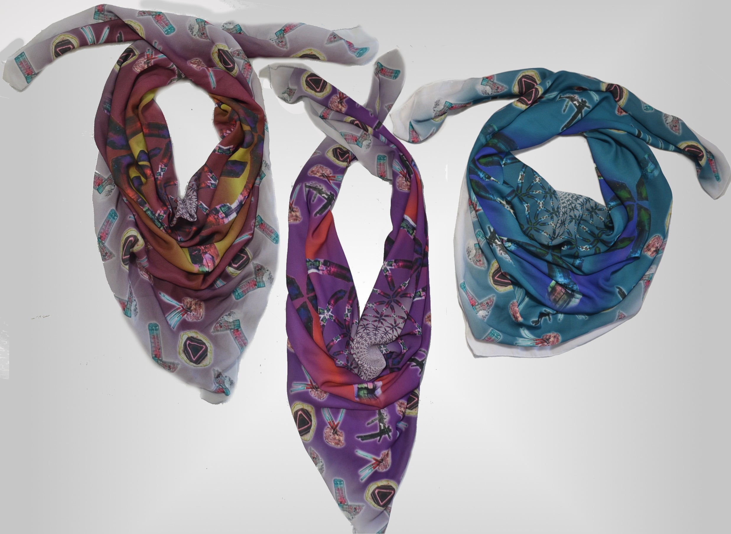 Royal Blue & TeacockPeal Xxl Bandana
